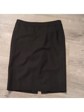 Classiques entier black wool blend pencil skirt size 8